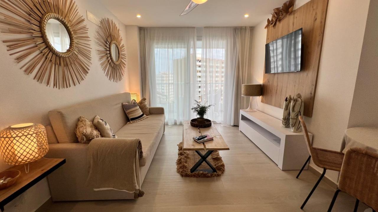 베날마데나코스타 7º Cielo 1ª Linea De Playa. Puerto Marina. Wifi 아파트 외부 사진