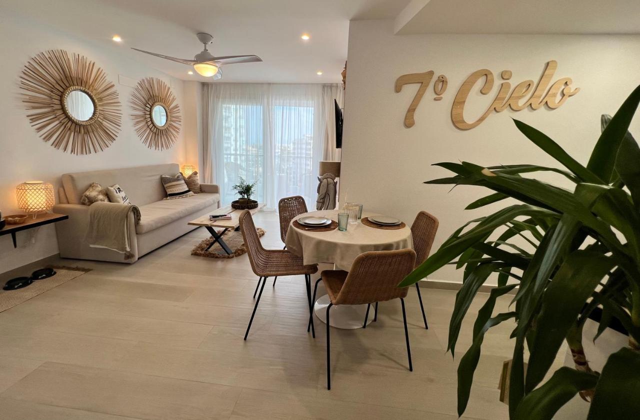 베날마데나코스타 7º Cielo 1ª Linea De Playa. Puerto Marina. Wifi 아파트 외부 사진